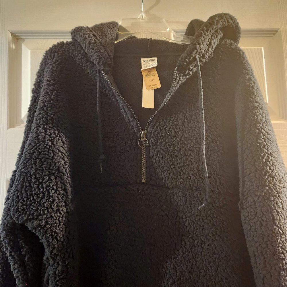 Victoria's Secret PINK Oversize Sherpa Half Zip Pullover Size XS